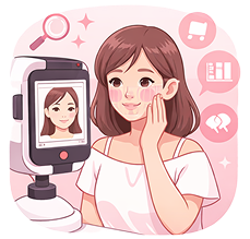 AI肌診断で状態チェック